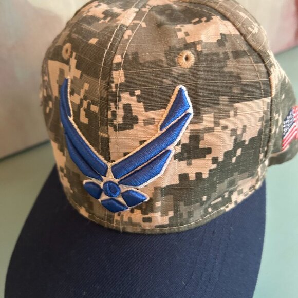 United States Air Force Digital Camo Strap Back Cap Embroidered Official License - Picture 4 of 12